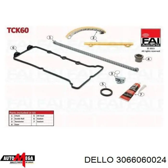 3066060024 Dello/Automega kit de cadenas de distribución