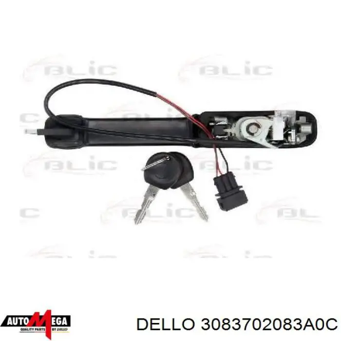 3083702083A0C Dello/Automega tirador de puerta exterior delantero derecha