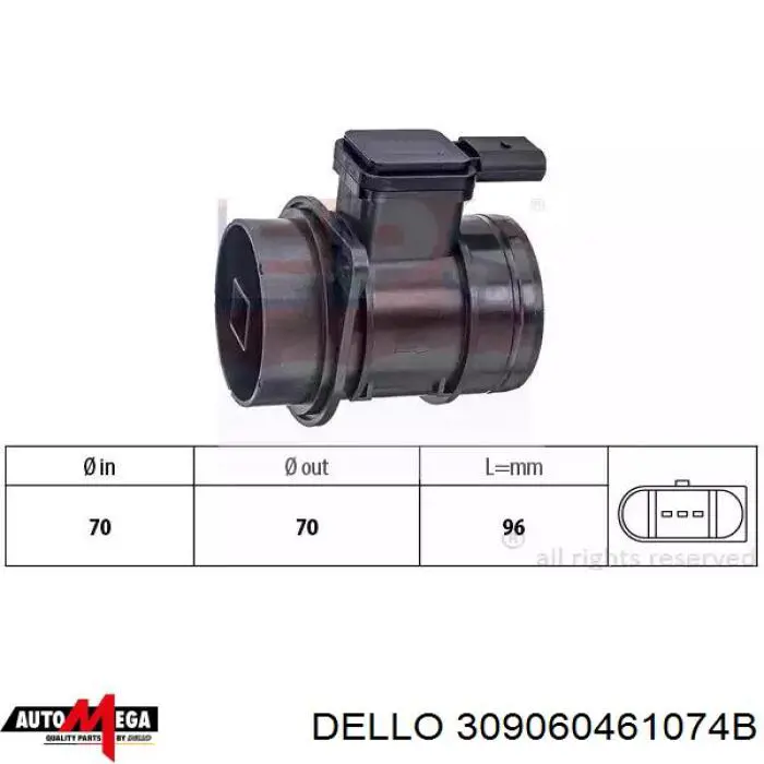 Sensor De Flujo De Aire/Medidor De Flujo (Flujo de Aire Masibo) Audi A4 8EC