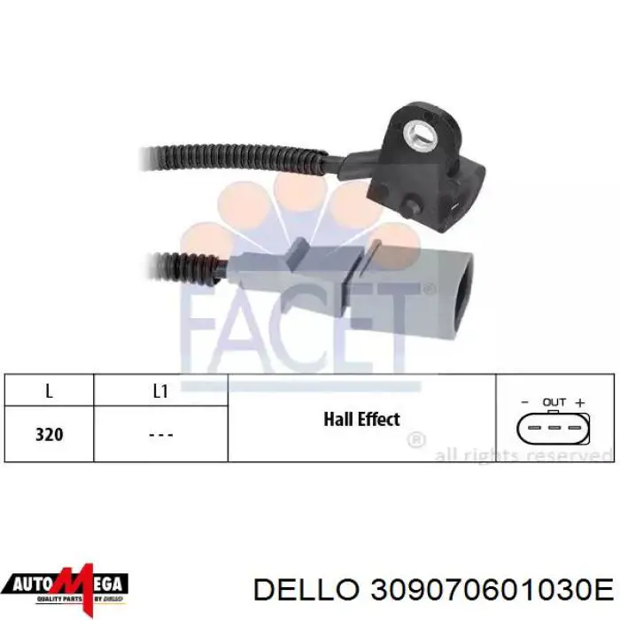 Sensor de posición del árbol de levas Seat Altea 5P1