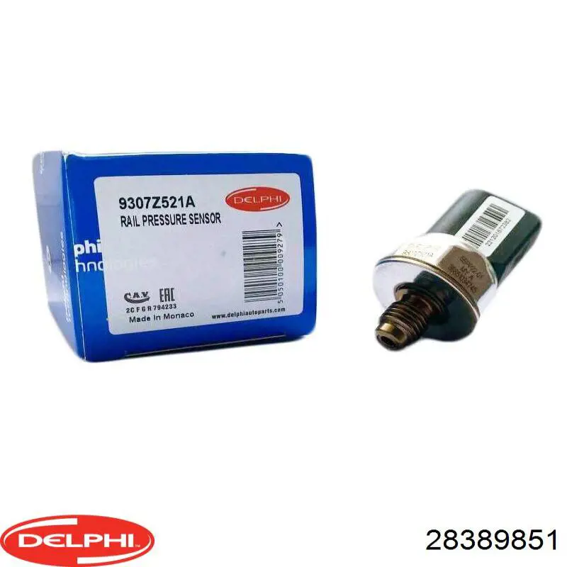 28389851 Delphi sensor de presión de combustible