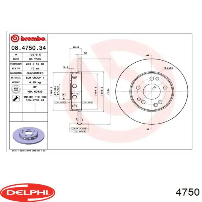 4750 Delphi compresor de aire acondicionado