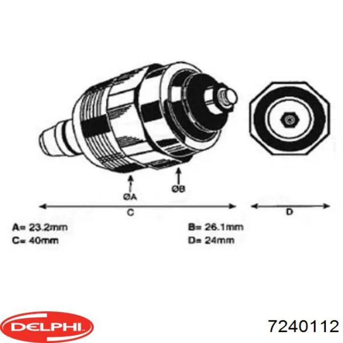 Válvula de corte de combustible de la bomba de inyección Delphi 7240112 precio, desde 24,53 EUR