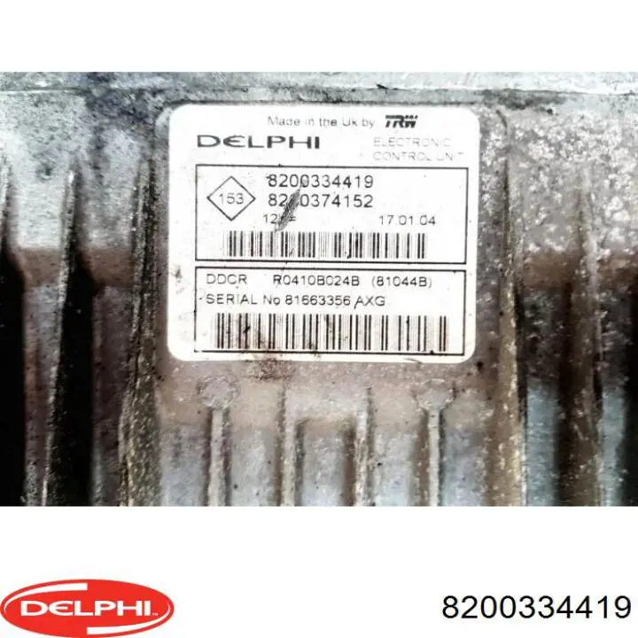 Módulo de control del motor Delphi 8200334419