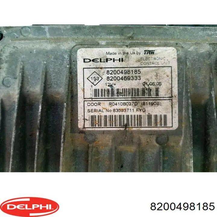 8200498185 Delphi modulo de control inyeccion de combustible (ecu)