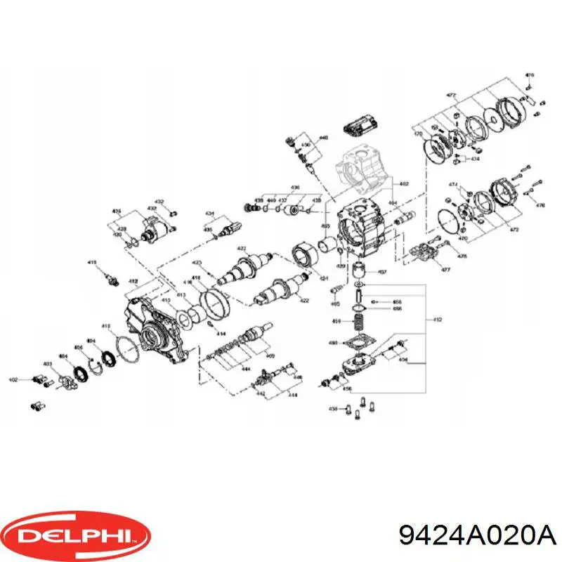 9424A020A Delphi bomba de alta presión