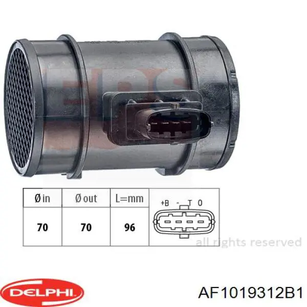 AF1019312B1 Delphi medidor de masa de aire