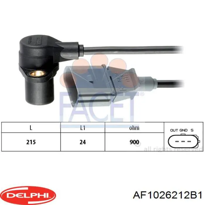 AF1026212B1 Delphi Sensor de flujo de aire
