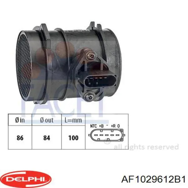 AF1029612B1 Delphi medidor de masa de aire