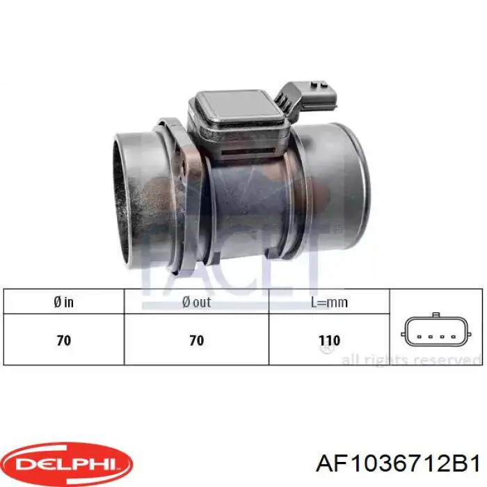Comprar AF1036712B1 Delphi Sensor de masa de aire