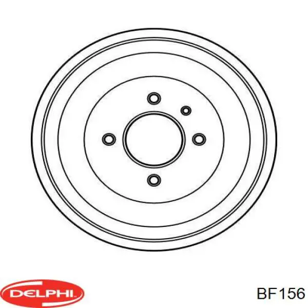 Tambor de freno trasero Delphi BF156 precio, desde 26,53 EUR