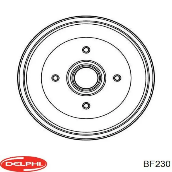 Comprar 6176744 Ford Tambor de freno trasero