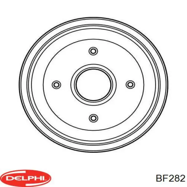 Comprar BF282 Delphi Tambor de freno trasero