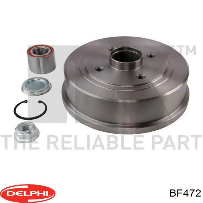 Comprar BF472 Delphi Tambor de freno trasero
