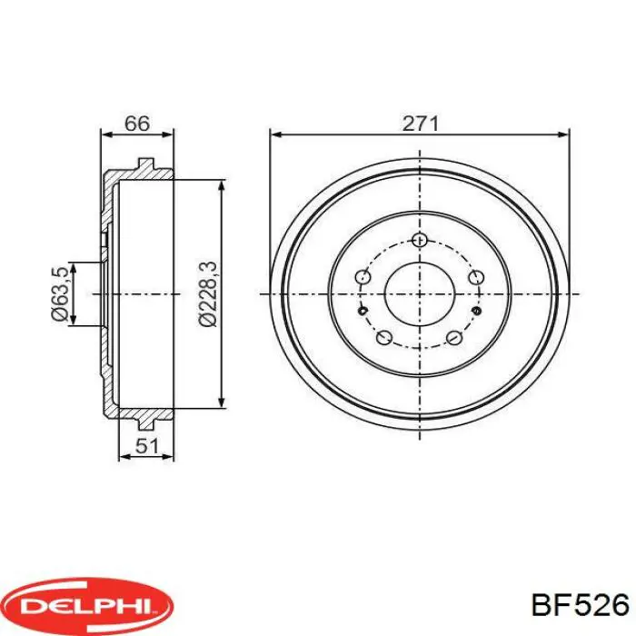 Tambor de freno trasero Ford 1710330 precio, desde 57,79 EUR