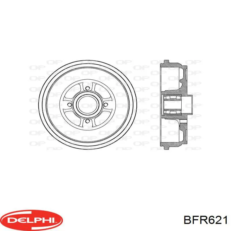 Comprar BFR621 Delphi Tambor de freno trasero