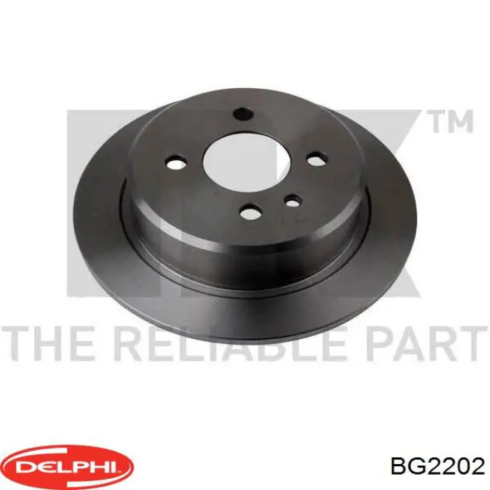 Disco de freno trasero Delphi BG2202 precio, desde 24,65 EUR