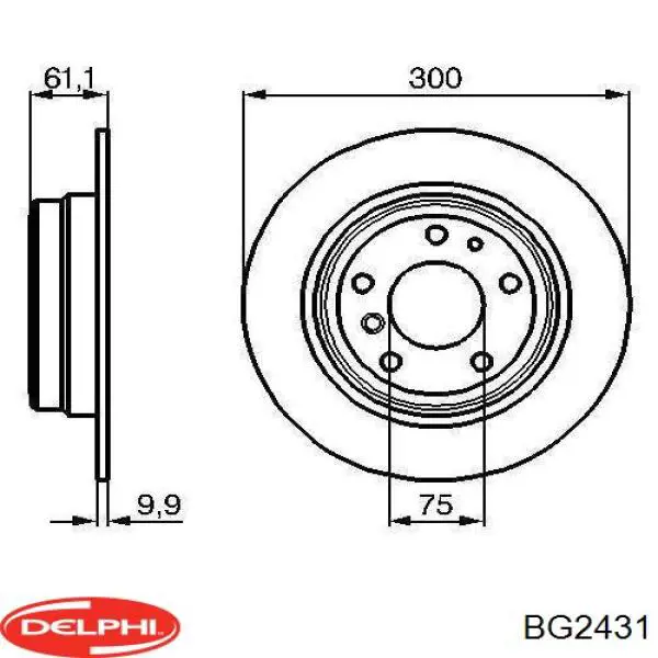 Disco de freno trasero BMW 5 E34