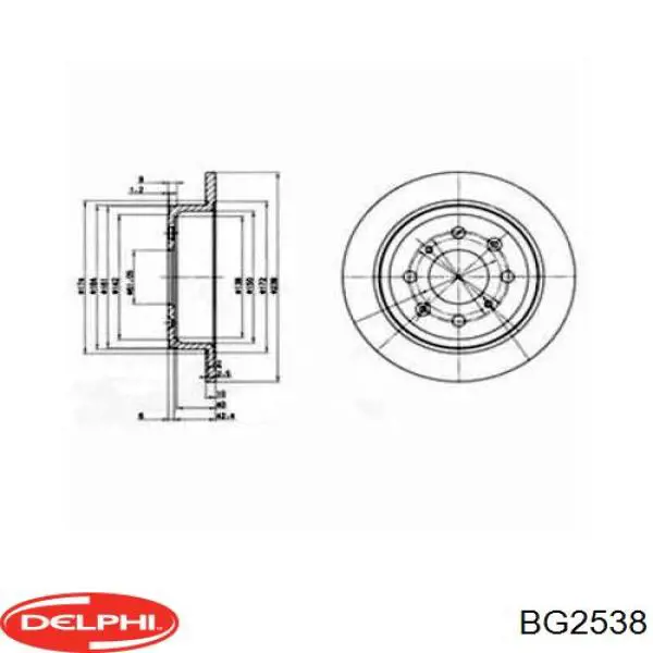 H331A10 NPS disco de freno trasero