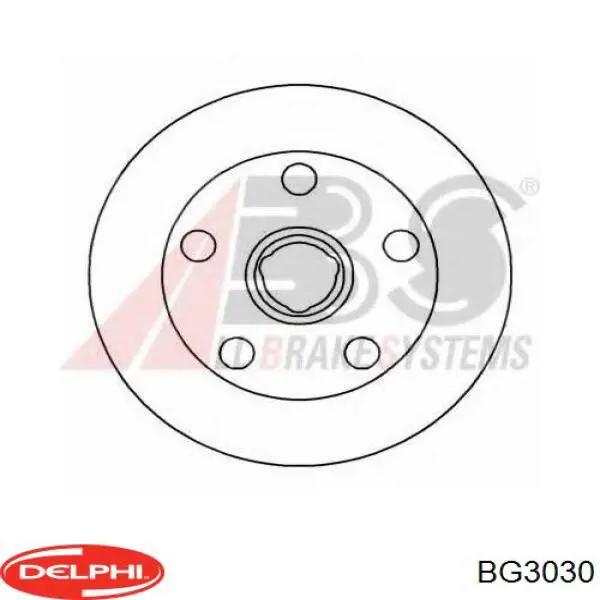 BG3030 Delphi disco de freno trasero