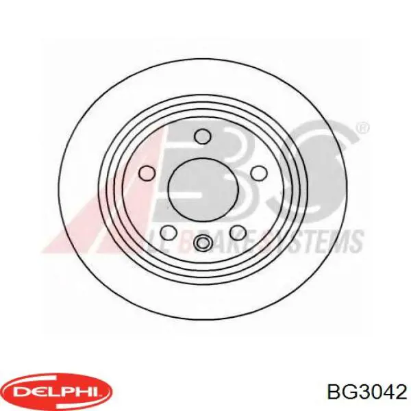 Disco de freno trasero Delphi BG3042 precio, desde 53,66 EUR