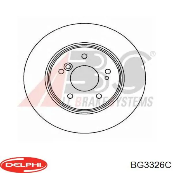 BG3326C Delphi disco de freno trasero