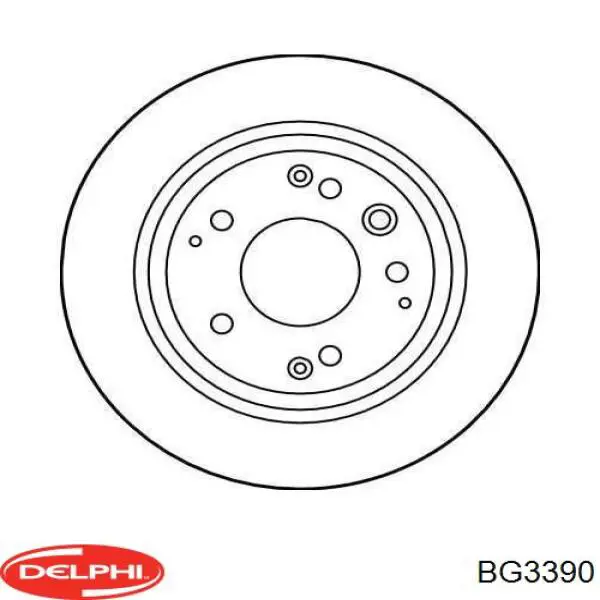 BG3390 Delphi disco de freno trasero