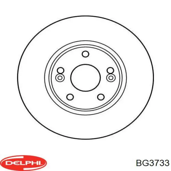 Disco de freno delantero Delphi BG3733