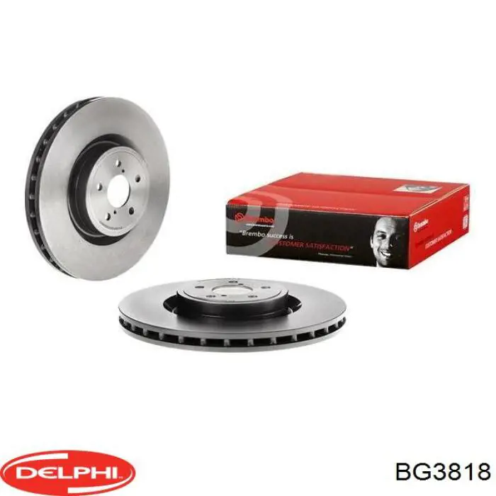 Disco de freno delantero Delphi BG3818