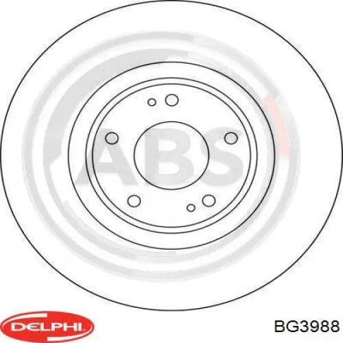 BG3988 Delphi freno de disco delantero