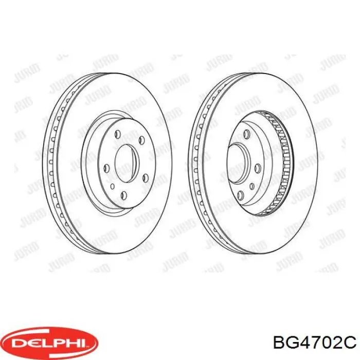 BG4702C Delphi freno de disco delantero