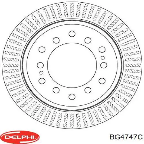 BG4747C Delphi disco de freno trasero