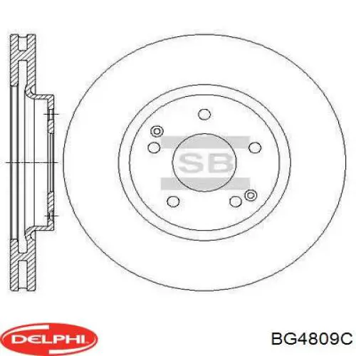 BG4809C Delphi freno de disco delantero