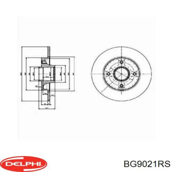 Comprar BG9021RS Delphi Disco de freno trasero
