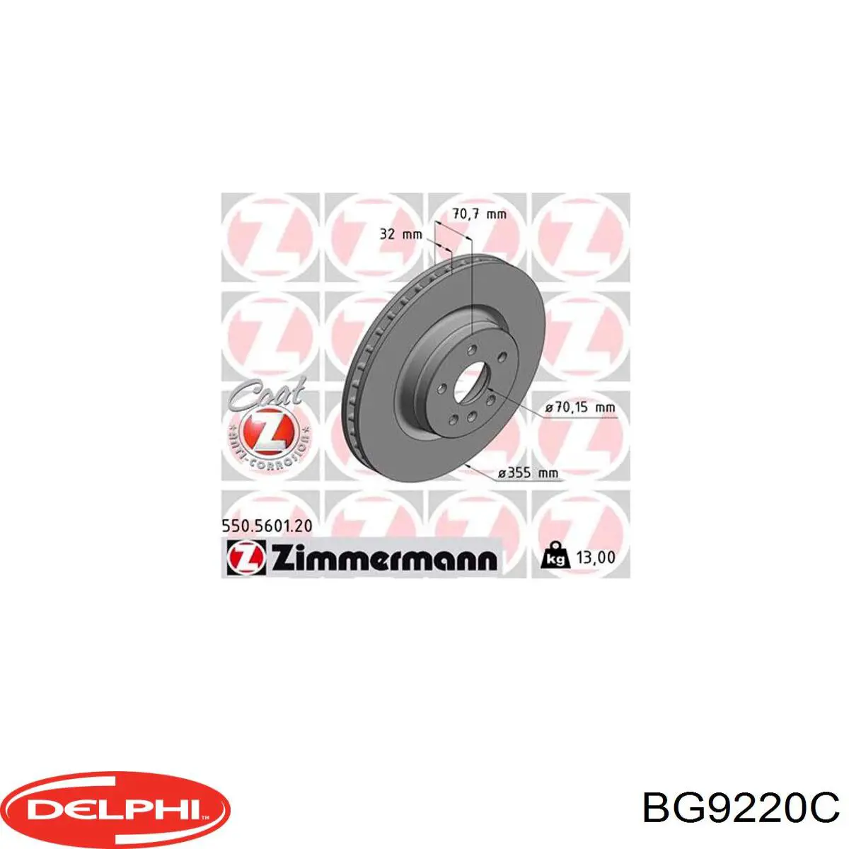 Disco de freno 550560152 Zimmermann