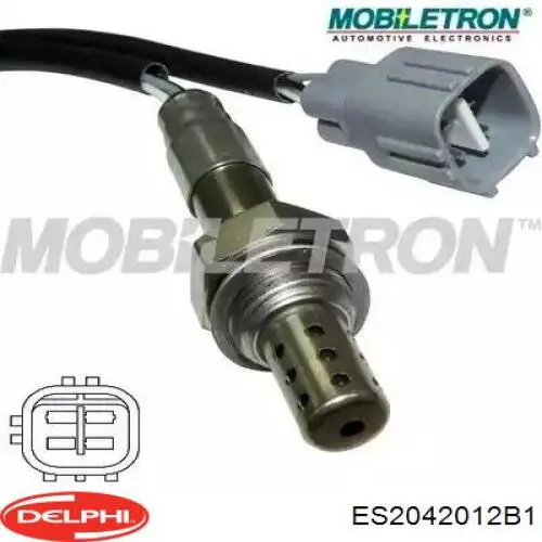 ES20420-12B1 Delphi sonda lambda, sensor de oxígeno despues del catalizador izquierdo