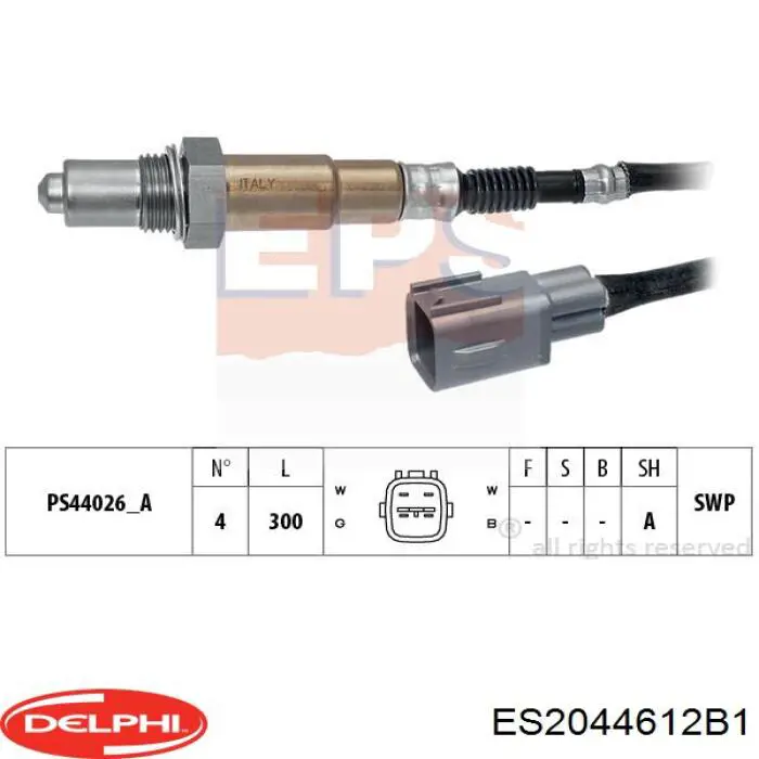 ES20446-12B1 Delphi sonda lambda sensor de oxigeno para catalizador