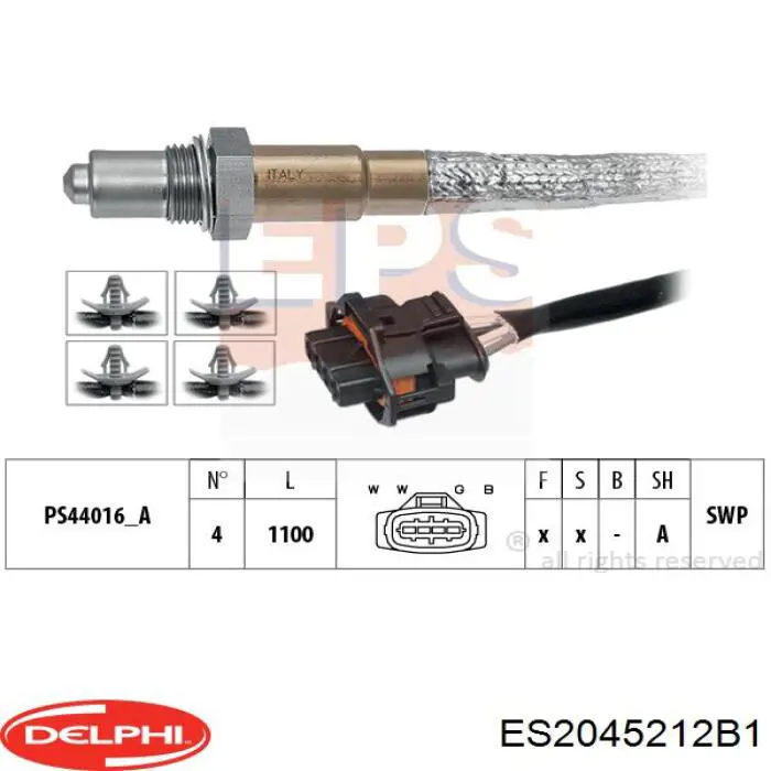 ES20452-12B1 Delphi sonda lambda sensor de oxigeno para catalizador