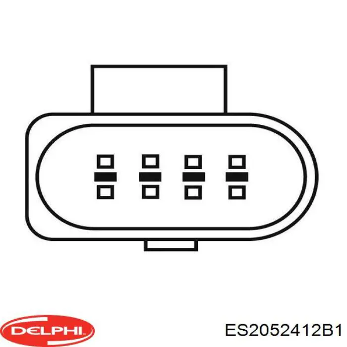 ES20524-12B1 Delphi sonda lambda, sensor de oxígeno antes del catalizador derecho