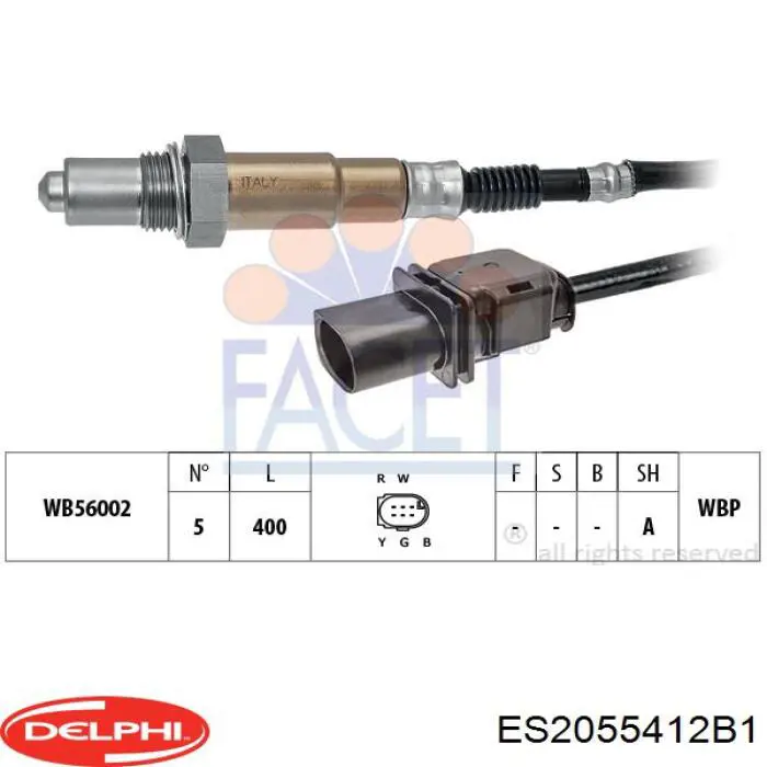 Sensor de oxígeno previo al catalizador Delphi ES2055412B1 precio, desde 88,74 EUR