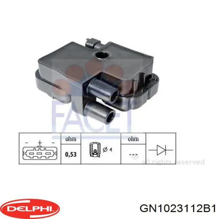 Bobina de encendido Mercedes A0009060060