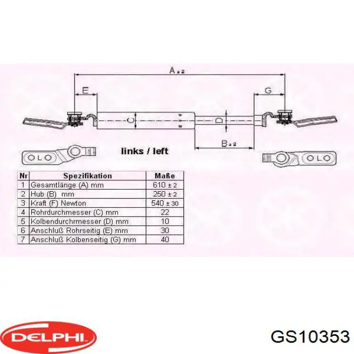 GE4T63620C Mazda amortiguador de maletero