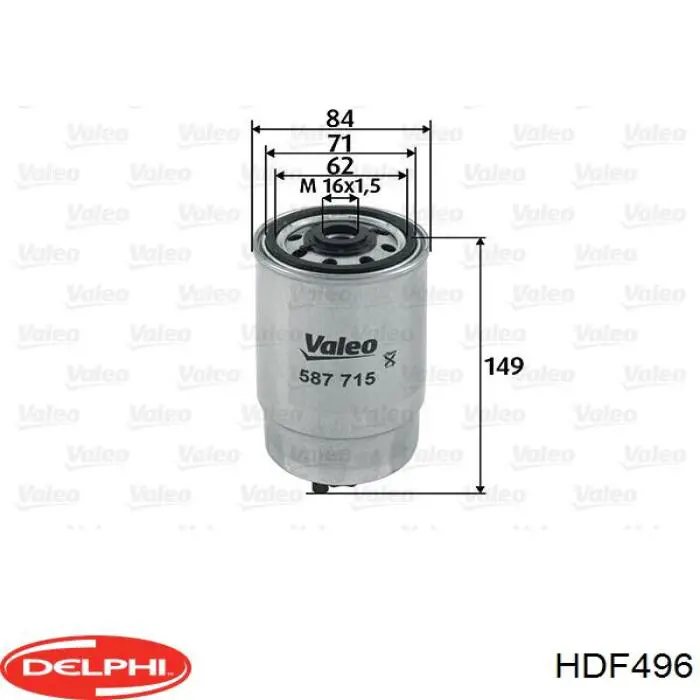 Comprar HDF496 Delphi Filtro diesel
