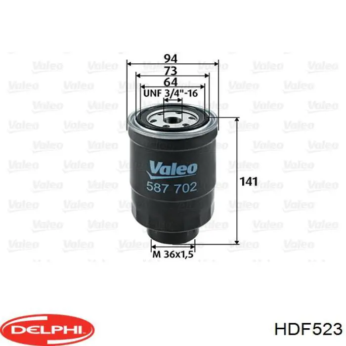 Comprar HDF523 Delphi Filtro diesel