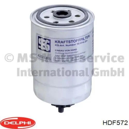 Filtro de combustible HDF572 Delphi