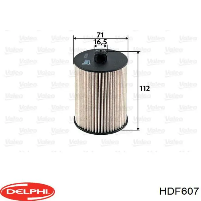 HDF607 Delphi filtro de combustible