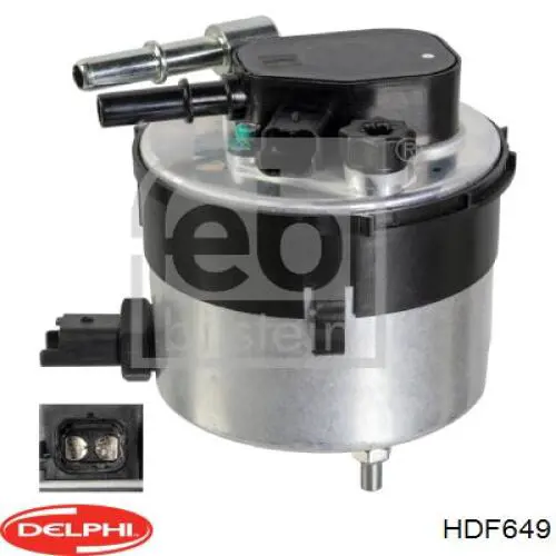 Filtro de combustible HDF649 Delphi