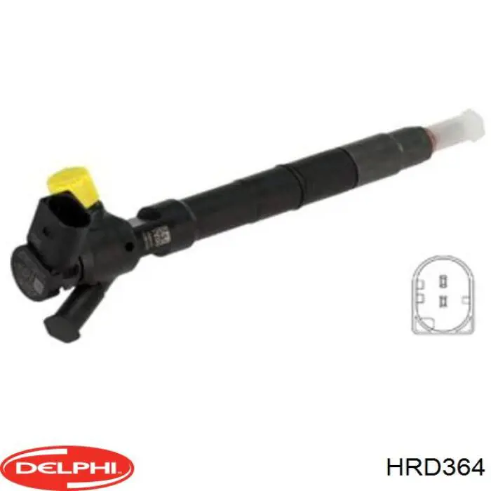 HRD364 Delphi inyector de combustible