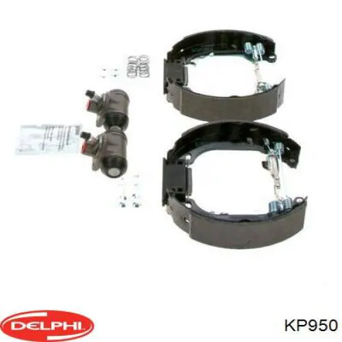 KP950 Delphi kit de frenos de tambor, con cilindros, completo