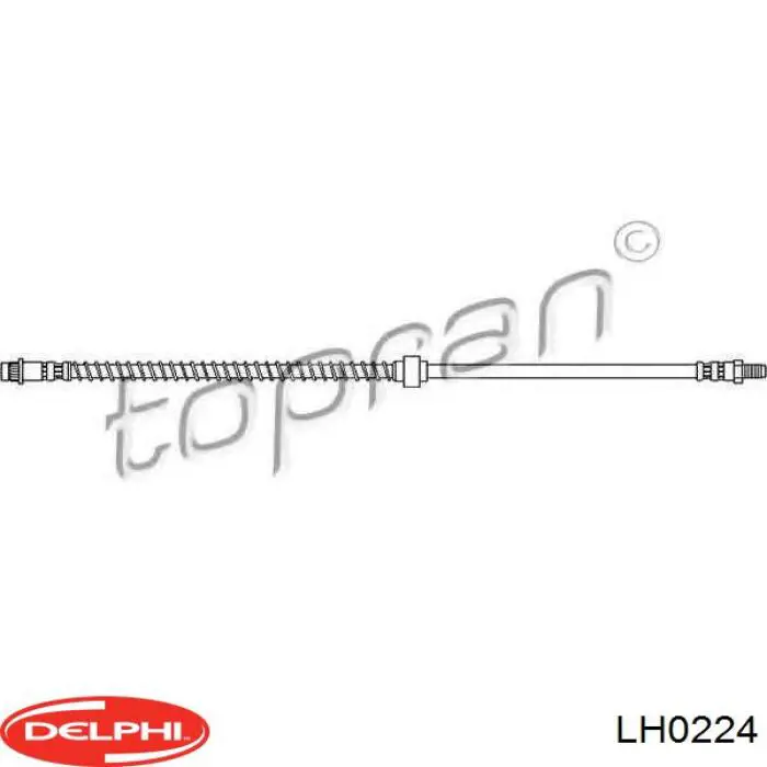 LH0224 Delphi latiguillo de freno delantero